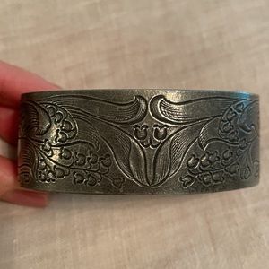 Salisbury Pewter Floral Cuff, May